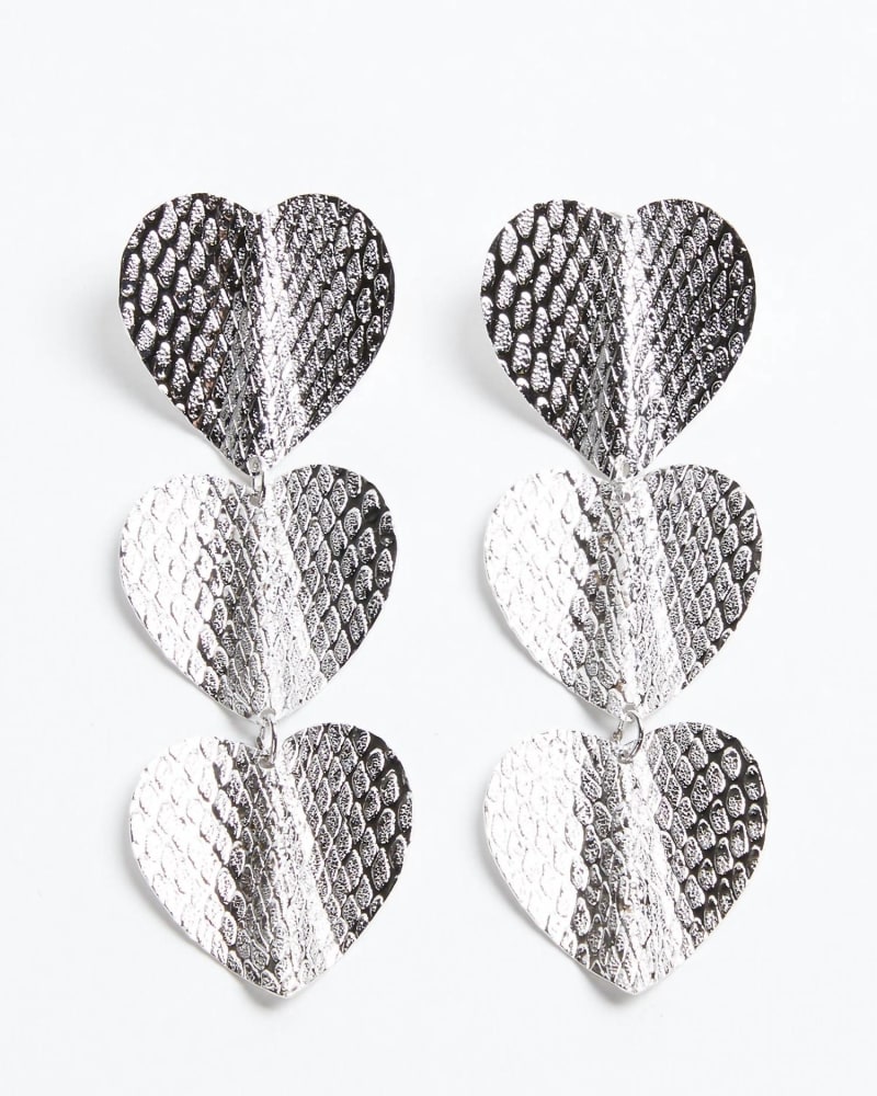 Front of a size O/S Medium Heathrow Earrings in Silver in Silver by Eklexic. | dia_product_style_image_id:345349
